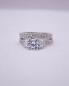 RS COVENANT 615 2PC CZ WEDDING SET SILVER
