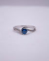 RS COVENANT 6270 SAPHIRE CZ RING SILVER