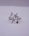 RS COVENANT 6421 CZ BUTTERFLY RING SILVER