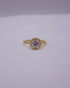 RS COVENANT 6463 CZ HALO RING GOLD