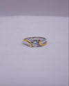 RS COVENANT 6574 2 TONE CZ RING
