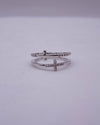 RS COVENANT 6647 DBL CROSS RING SILVER