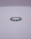 RS COVENANT 6703 CZ EMERALD RING SILVER