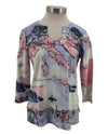 RUBY RD 76971 ITALY PRINT SHIRT