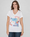 RUBY RD 78953 SET SAIL POSTCARD TOP DEEP CORAL