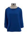 RUBY RD 79951 SCOOP NCK BTTN SLEEVE TOP