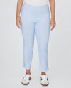RUBY RD 81900 EMBROIDERED ANKLE PANT LIGHT BLUE