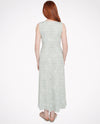 RUBY ROAD 42482 DOT PRINT HI LO DRESS light olive back