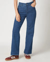 RUBY ROAD 50902 PETITE PIN STRIPE ANKLE PANT indigo