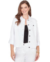 RUBY ROAD 83330 PETITE CLASSIC JACKET WHITE