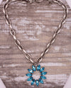 Rachel Marie Designs DRAMA PENDANT NECKLACE LIGHT TURQUOISE