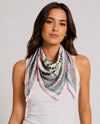S2025 FLORAL PRINT SCARF pink