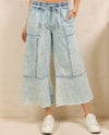 SAGE & FIG SP7577 MINERAL WASHED DENIM PANTS light wash