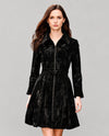 SAMUEL DONG F26008 CRYSTAL ZIPPER DRESS BLACK