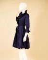 SAMUEL DONG S26004 TAFFETA LONG SLEEVE DRESS MIDNIGHT