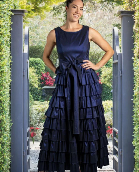 SAMUEL DONG S26031 SIDE RUFFLE DRESS