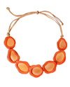 TAGUA SC1817 MAITE NECKLACE PEACH POPPY CORAL