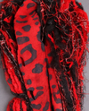 SCARVES OF WESTWOOD FIBER SCARF 320 red/black dot 