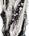 SCARVES OF WESTWOOD FIBER SCARF 323 blk/white dot