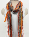 SCARVES OF WESTWOOD FIBER SCARF 327 orange/grey