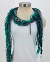 SCARVES OF WESTWOOD FIBER SCARF 330 TURQ/HUNTER