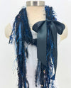 SCARVES OF WESTWOOD FIBER SCARF 344 BLACK/NAVY