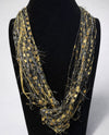 SCARVES OF WESTWOOD LA PETITE FIBER NECKLACE 200 bronze/black