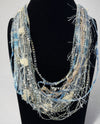 SCARVES OF WESTWOOD LA PETITE FIBER NECKLACE 203 powder blue