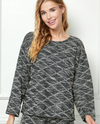 SEE AND BE SEEN T3700 TEXTURED LS LOUNGE TOP