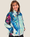 SHANA 26720 PRINT PUFFER JACKET green