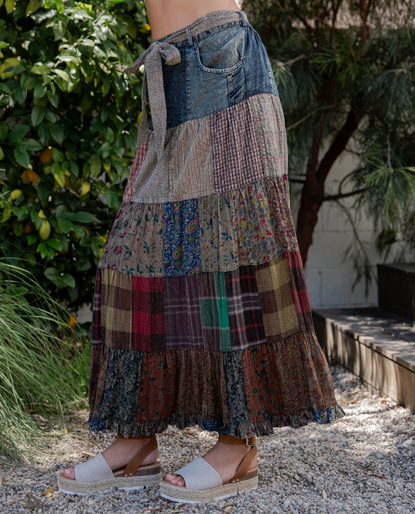 YOUNG THREADS SK44132 PATCH SKIRT VINTAGE