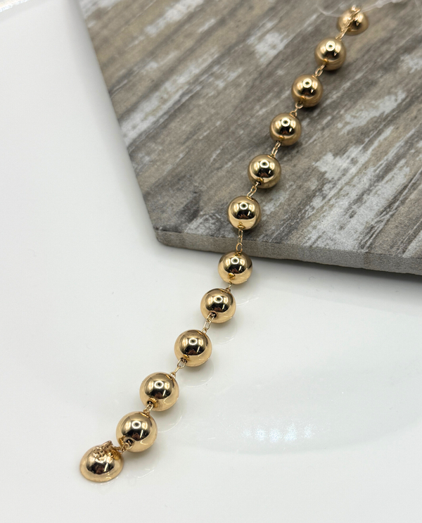 SMALL MAGNETIC BALL BRACELET MB1169 GOLD