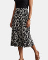 SOUTHERN LADY 2450P BLACK/WHITE FLORAL SKIRT BLACK