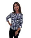 SOUTHERN LADY 42J6P BLAKELY GEO PRINT TOP