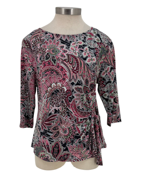 SOUTHERN LADY PRINT TIE SIDE 3/4 TOP