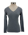 SPARKLE RIBBED CREWNECK 1673 GREY