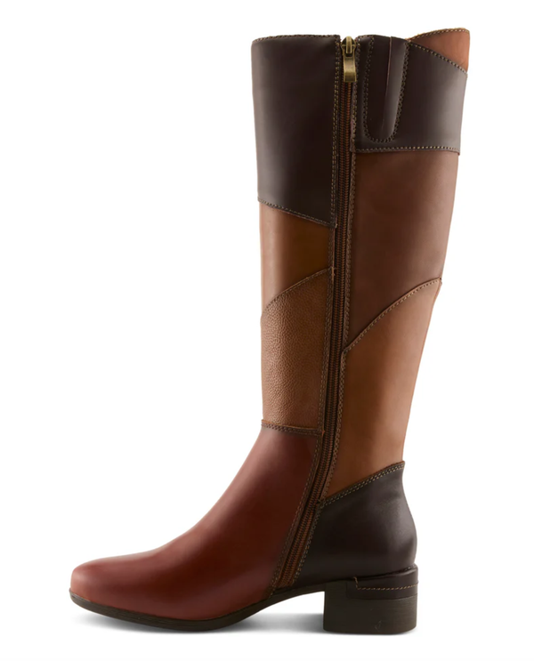 SPRING STEP PATCHWORK CONTRAST BOOTS