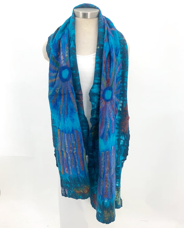 POMEGRANATE MOON SSSC2022 SURF SUN SCARF COOL BLUE