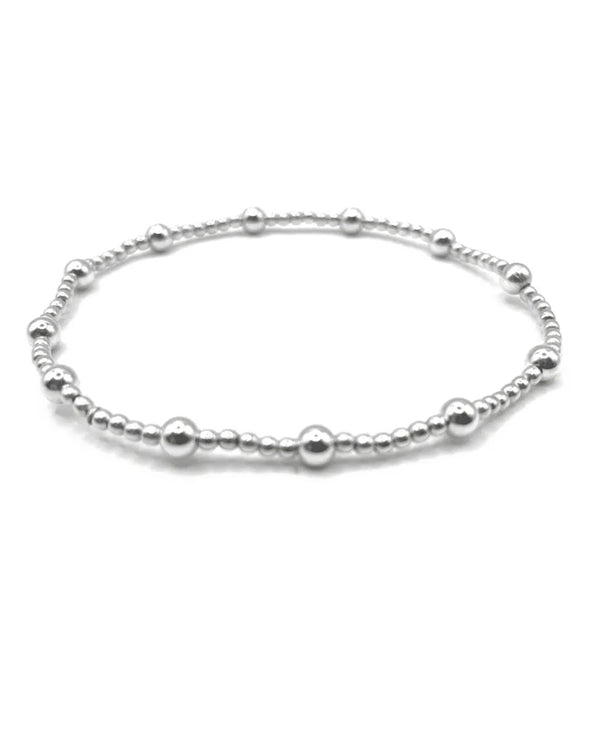 ERIN GRAY STERLING SILVER KARMA BRACELET