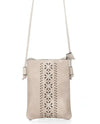 STUDS WITH LASER CUT CROSS BODY BAG HG133 TAUPE