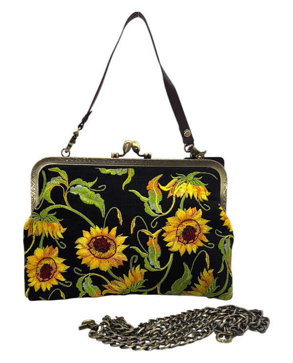 SUNFLOWER KISS LOCK BAG 84512UB