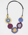 SYLCA DESIGNS TG25N06 DAHLIA JOY STATEMENT NECKLACE MERLOT