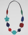 SYLCA DW24N10 BLOSSOM WOOD NECKLACE MULTI