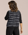 SYMPLI 21249P TOP IT UP SMOCK PRINT BLACK