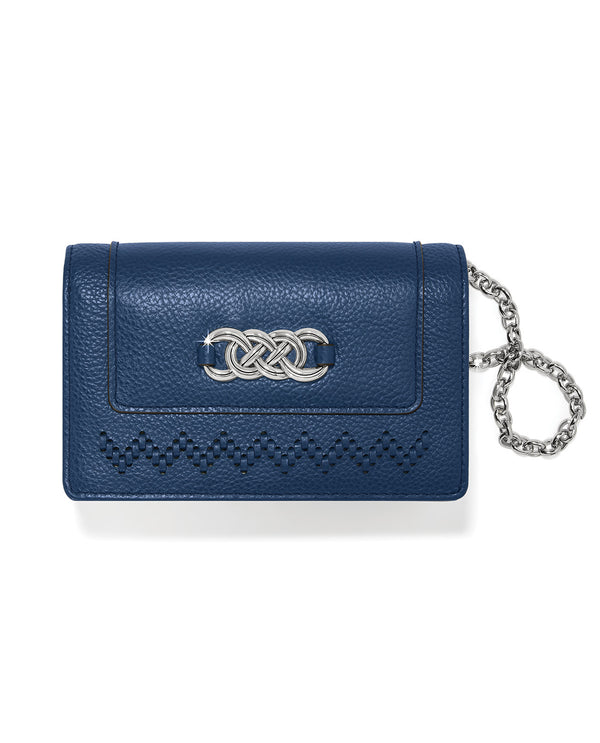 BRIGHTON T22766 INTERLOCK MEDIUM WALLET FRENCH BLUE
