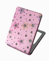 T642091 GLITTER STAR COMPACT MIRROR PINK