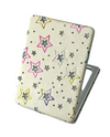 T642091 GLITTER STAR COMPACT MIRROR WHITE