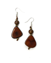 TAGUA 1E800 ALMA EARRINGS CHESTNUT