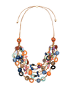 TAGUA SC1847 CYRUS NECKLACE ROYAL/ORANGE COMBO