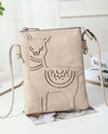 HG451 LLAMA CROSSBODY BAG SAND